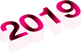 3d numeric 2019 pink png