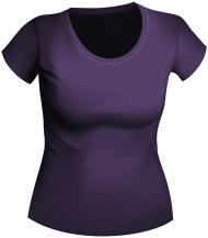 female purple shirt