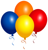 four balloons png - Free PNG Images