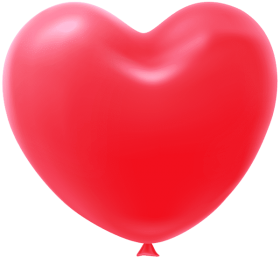 heart shape balloon red transparent png - Free PNG Images