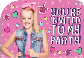 Download Download 8 Amscan Invitations Jojo Siwa Jojo Siwa Birthday Invitations Png Free Png Images Toppng