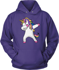 Download Adult Dabbing Unicorn Hoodie Sweat Shirt - Power And Know ...