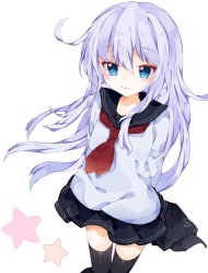 Download Anime Picture With Kantai Collection Hibiki Destroyer Anime Girl With Purple Hair And Clothes Transparent Png Free Png Images Toppng