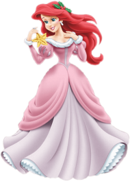 Download Ariel Holiday 01 Disney Princess Christmas Ariel Png Free Png Images Toppng