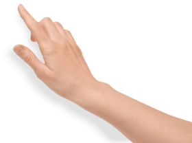 Download Arm Pointing Png Jpg Black And White Stock Touch Screen Hand Png Free Png Images Toppng