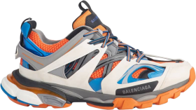 Balenciaga Track Trainer 'orange Grey' - Hiking Shoe Png Image With