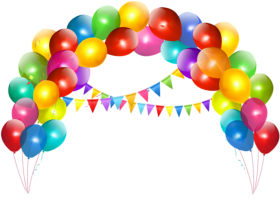 Download Baloes Arco De Balao Colorido 2 Png Globos De Cumpleanos Png Free Png Images Toppng