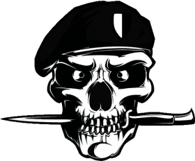 Download black beret korps - skull army logo png - Free PNG Images | TOPpng