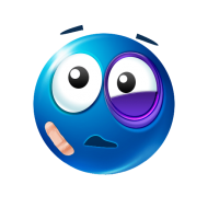 Download black eye emoji blue png - Free PNG Images | TOPpng