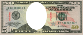 Download Blank 50 Dollar Bill Template President Is On Money Png Free Png Images Toppng