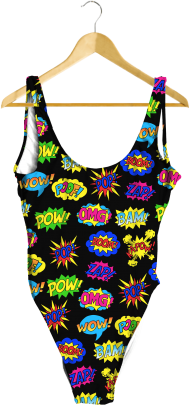 blue striped one-piece swimsuit PNG images transparent