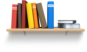Download Books Transparent Shelf Png Book On A Bookshelf Png Free Png Images Toppng