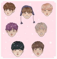 Download Bts Spring Day Stickers Indivdual Bts Stickersd Png Free Png Images Toppng