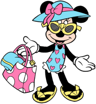 Download Butterflies Minnie Ready For The Beach Minnie Mouse Summer Clipart Png Free Png Images Toppng