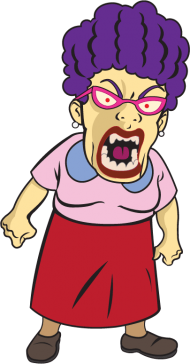 Download clipart royalty free collection of angry old lady high ...