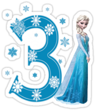 Download Convite Elsa Frozen Png Frozen Happy 3rd Birthday Png Free Png Images Toppng