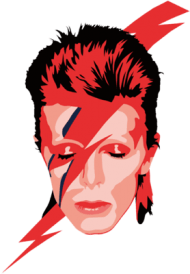 David Bowie Vinyl Decal Lightning Bolt Ziggy Stardust Diamond Dogs Aladdin Sane