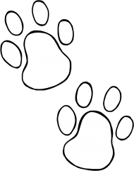 Download Dog Paw Prints Dog Paw Heart Clip Art Free Clipart White Dog Paw Silhouette Png Free Png Images Toppng