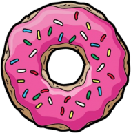 Download Drawn Doughnut Png Tumblr Transparent Donut Simpsons Png Free Png Images Toppng