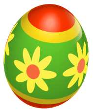 Download Easter Red And Green Egg With Flowers Png Free Png Images Toppng