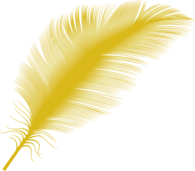 Feather Falling Png - Transparent Yellow Feather Png Image With ...