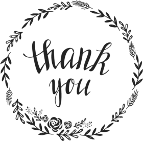 Download Floral Script Thank You Stamp Calligraphy Script Thank You Png Free Png Images Toppng