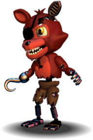 Fnaf World Png Image Black And White Library - Fnaf World Sinister Foxy ...