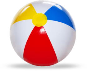 Beach Ball White Red Blue PNG images transparent