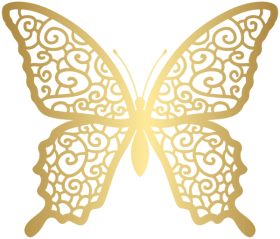 Download gold decorative butterfly png - Free PNG Images | TOPpng