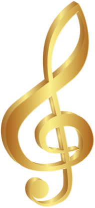 Download gold treble clef png - Free PNG Images | TOPpng