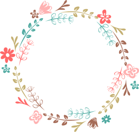 Download Hand Painted Cartoon Leaf Flower Wreath Transparent Flower Wreath Transparent Png Free Png Images Toppng