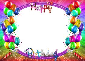 Download Happy Birthday Colorful Png Frame Png Free Png Images Toppng