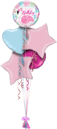 happy birthday flamingo birthday balloon - happy birthday pink flamingo 18" foil qualatex balloo PNG images transparent
