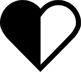 Download Heart Half Svg Png Icon Free Download - Half And Half ...