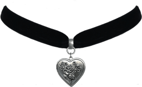 Download Heart Rose Locket Choker Necklace Png Free Png Images Toppng
