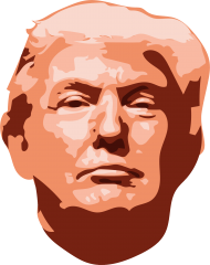 Download Image Black And White Library Tower Cartoon President Donald Trump Cartoon Face Png Free Png Images Toppng