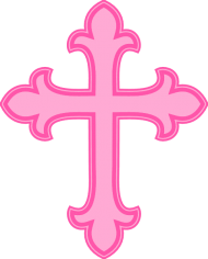 Download Ink Cross Png Pink Cross For Baptism Png Free Png Images Toppng