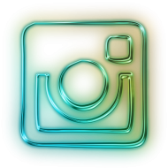 Instagram Logo Old Neon Light Blue Green Yellow Freetoe - Neon