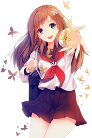 Download Kawaii Anime School Girls Png Free Png Images Toppng