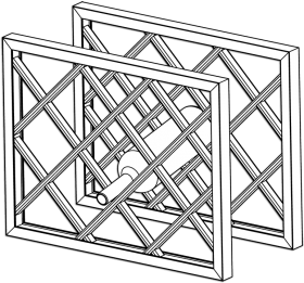 Download Lattice Wine Rack Dimensions Assembled With Frame Part Wine Rack Lattice Trellis Png Free Png Images Toppng