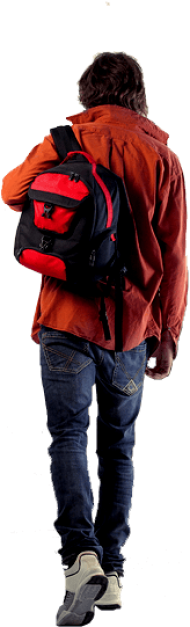 Download Man Walking Away Backpack Png Free PNG Images TOPpng