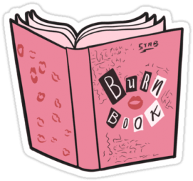 Download Mean Girls Burn Book Laptop Stickers Suitcase Stickers Book Stickers Png Free Png Images Toppng - sticker suitcase roblox