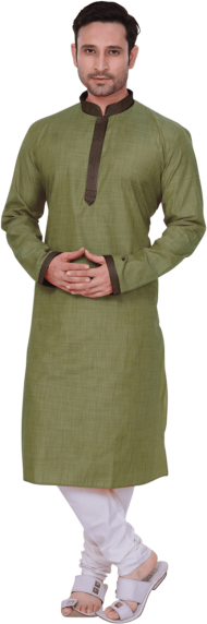 download men s kurta with churidar kurta olive green for me png free png images toppng toppng