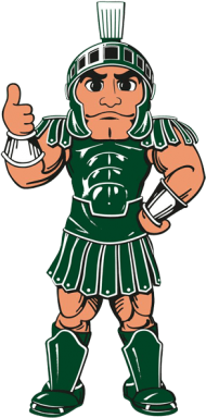 Download Michigan State Spartans Render Logo Msu Sparty Cartoo Png Free Png Images Toppng