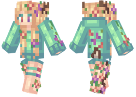 Download Minecraft Skins Summer Mint Skin Png Free Png Images Toppng