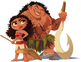 Download Moana Transparent Cute Moana And Maui Chibi Png Free Png Images Toppng