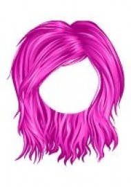 monaco messy hair pink PNG images transparent