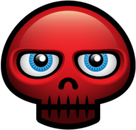 Download mq red skull skulls emoji emojis - portable 