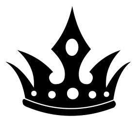 Download Ointed Black Crown Silhouette King Crown Png Vector Png Free Png Images Toppng