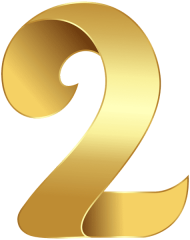 Download Old Clipart Number 2 Golden Number 2 Png Free Png Images Toppng